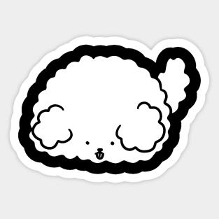 Fluffy Dog Blob Sticker